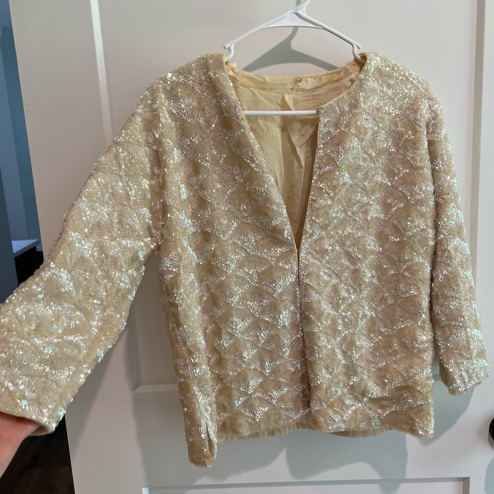 Vintage sequin cardigan